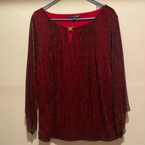 2x Red Sara Michelle Bling Blouse